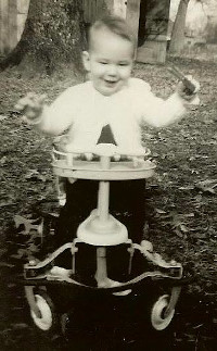 Young Ben in Scooter