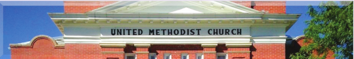 Front of a United Methodist Church