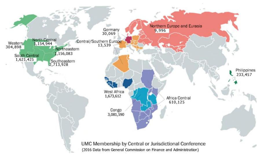 Central Conference Map